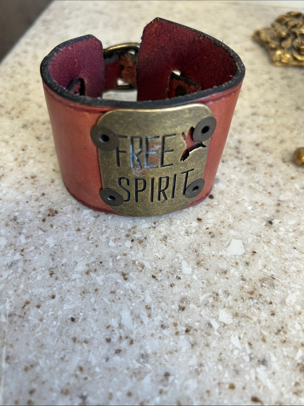 Free Spirit Leather Cuff Bracelet